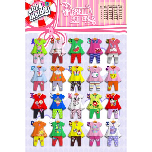 Setelan baju anak perempuan OKBG usia 3-8th/ baju anak setelan murah/ baju anak setelan perempuan