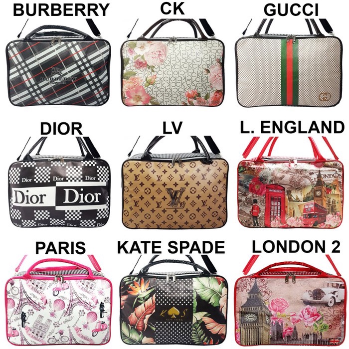 TAS TRAVEL MOTIF - KOPER BESAR DEWASA - GUESS