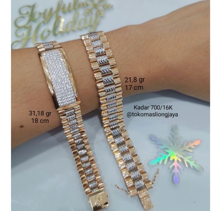 Gelang Rol3x Emas kadar 700/16k