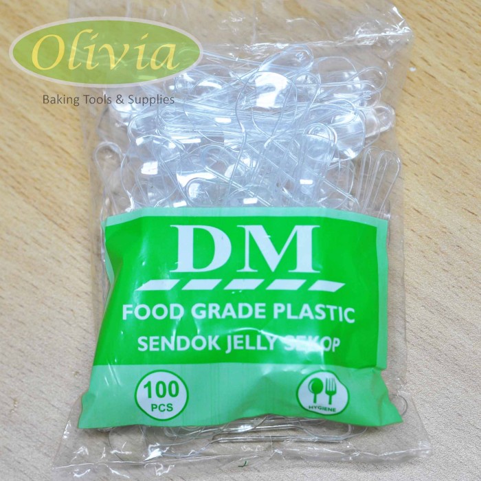 Sendok Plastik Kecil / Sendok Jelly / Food Grade DM