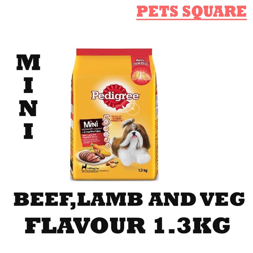 PEDIGREE MINI/SMALL BREED BEEF LAMB VEG 1.3KG