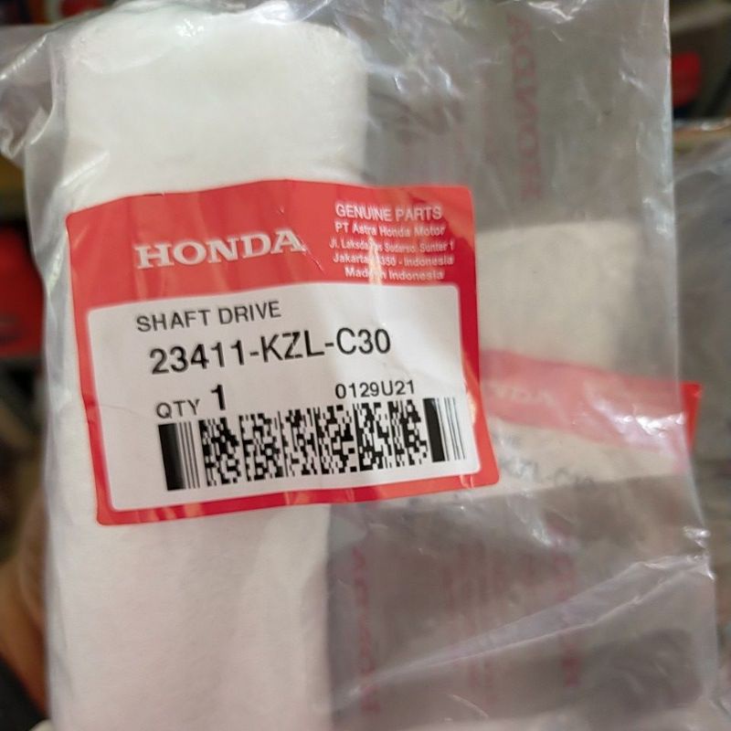 23411-KZL-C30 SHAFT DRIVE AS PULLY BEAT FI SCOOPY FI SPACY FI VARIO 110 FI BEAT  23411KZLC30