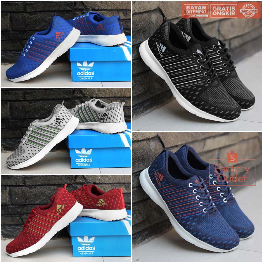 Sepatu Olahraga Adidas Running Grade ORI Pria Wanita Terbaru/sepatu senam/sepatu runing/sepatu gowes