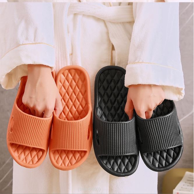 BV.ID SW674 SANDAL RUMAH SLOP KARET TEBAL POLOS WANITA IMPORT SENDAL EVA EMPUK ANTI LICIN COD