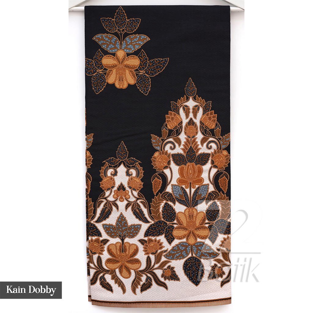 KAIN BATIK PREMIUM Bahan Dobby Dobi Dobbi Dolbi Motif Kembang Hitam Orange Kuning 722258 Cap 72 Jarik Jarit Samping Kebat Panjang Batik Dobby Modern Premium Bahan Seragam Batik Pernikahan Kantor Keluarga Murah Kamen Jadi Batik Bali Lembaran