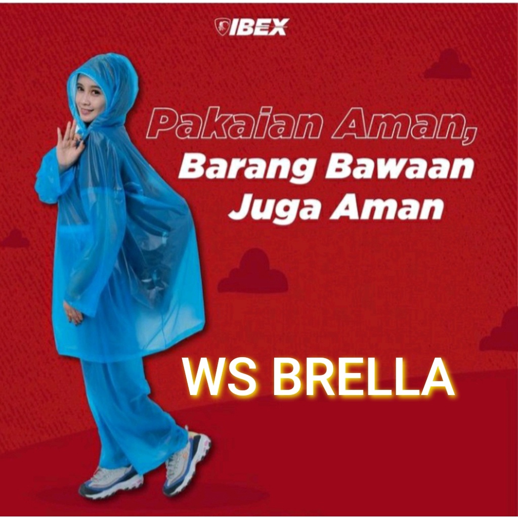 Jas Hujan Ponco Lengan Celana IBEX TIKTOK