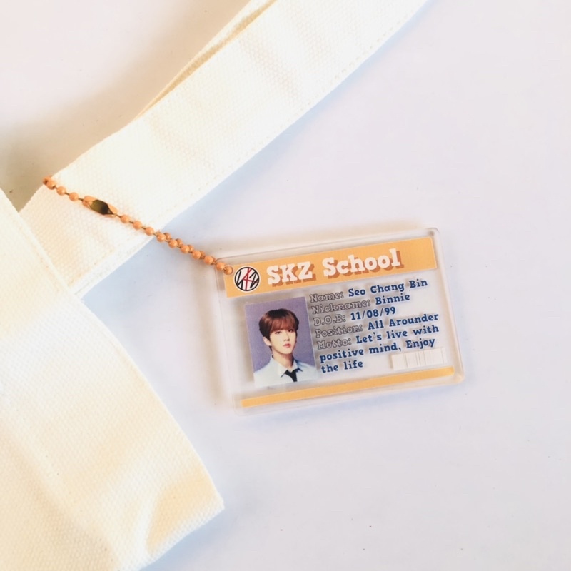 SKZ School ID keychain - Gantungan Stray Kids