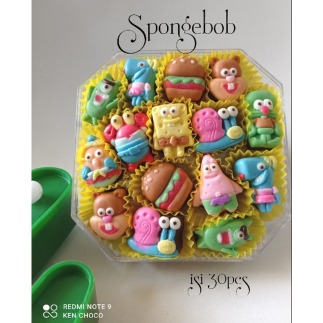

coklat karakter spongebob/ bikini bottom