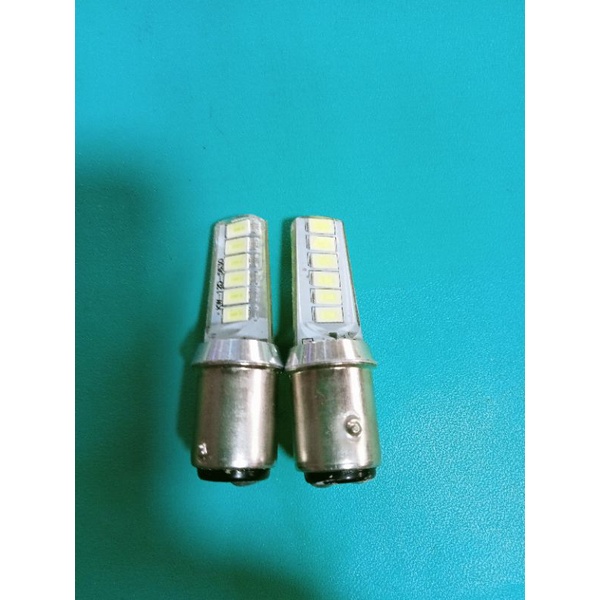 2pcs lampu stop jelly 12 mata/bohlam stop jelly 12 mata cahaya putih buat mobil 12volt