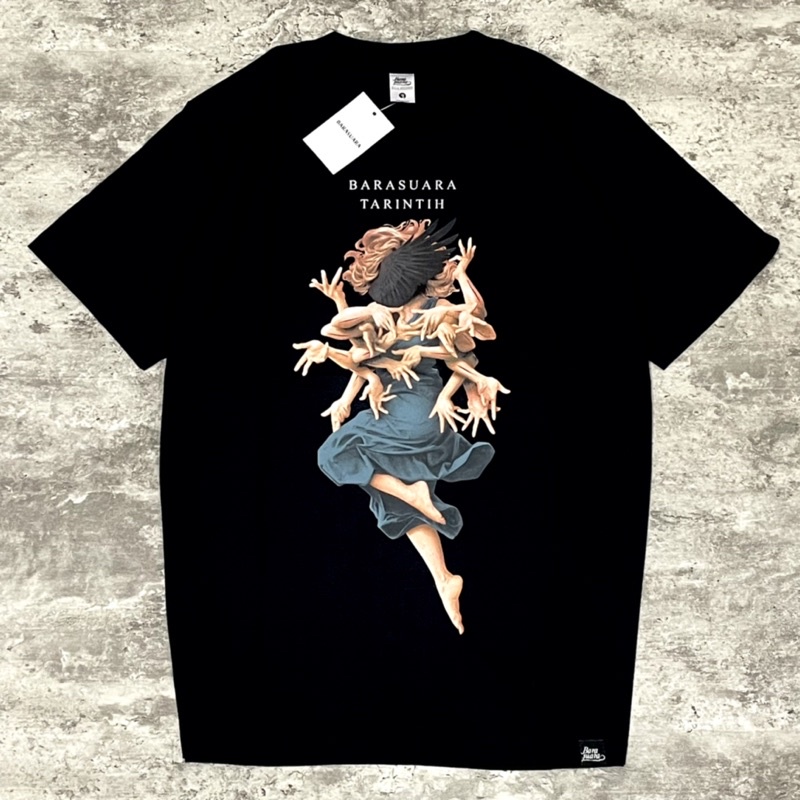 noov music merch Barasuara - Tarintih Tshirt - Black | Official Merchandise Kaos Pria