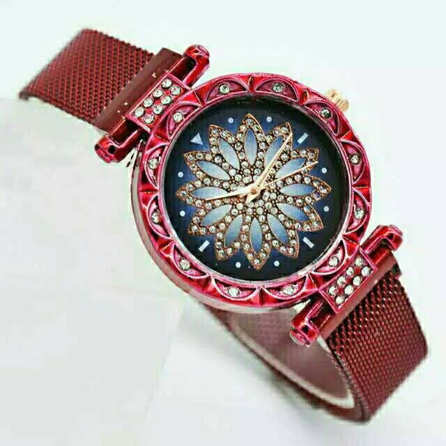 Jam Tangan Wanita Magnetik Motif Baling-baling Hiasan