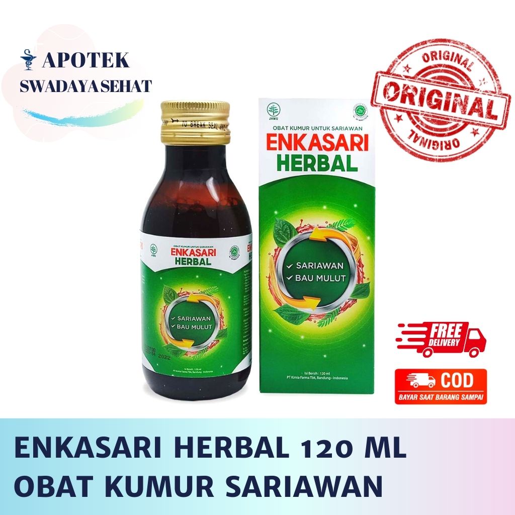 ENKASARI HERBAL 120 ML - Obat Kumur Sariawan Dan Bau Mulut