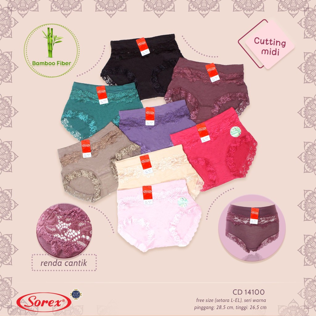  Celana  Dalam  Underwear Wanita Sorex  14100 Shopee Indonesia