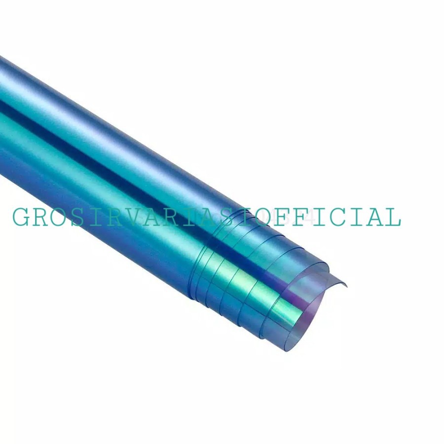 

Sticker stiker Headlamp BUNGLON CHAMELEON 30X50CM - Biru Muda