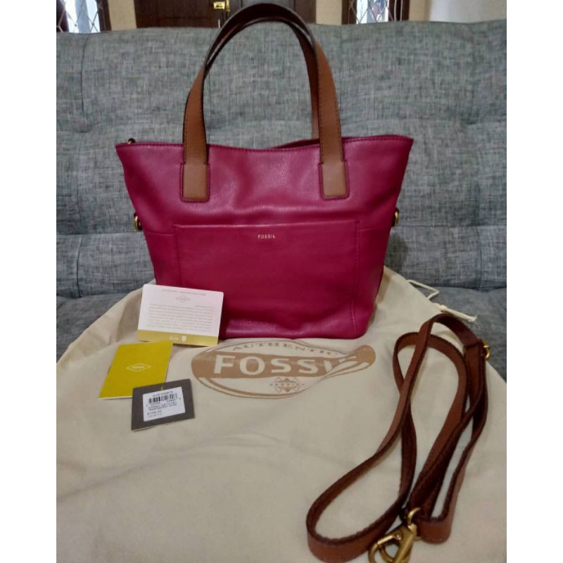 Preloved Tas Fossil Authentic