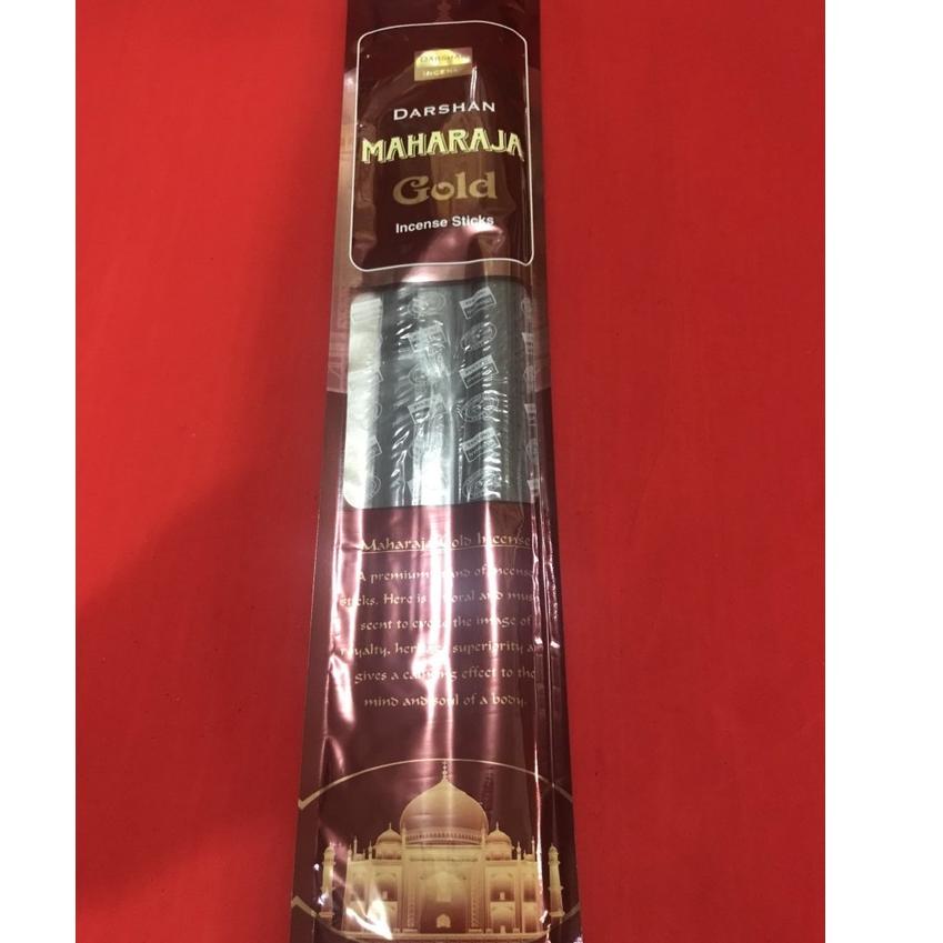 ➶ Dupa India Aromaterapi Red Bathi Darshan Maharaja Gold 50 stick ➦