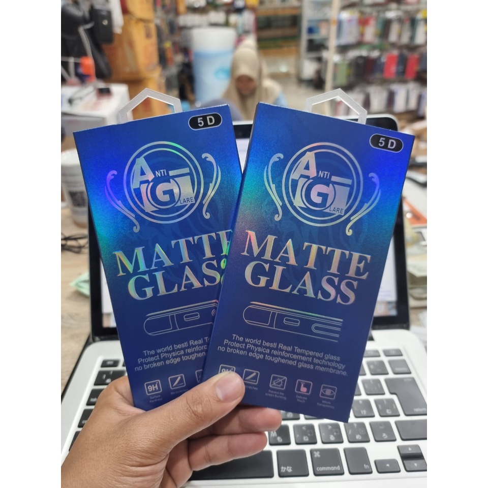 [5D] TEMPERED GLASS AG MATTE ANTI MINYAK FULL LAYAR 9H ADVAN G9/G9 PRO