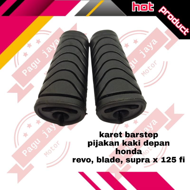 karet barstep pustep pijakan kaki depan honda revo blade supra x 125 fi zunagawa