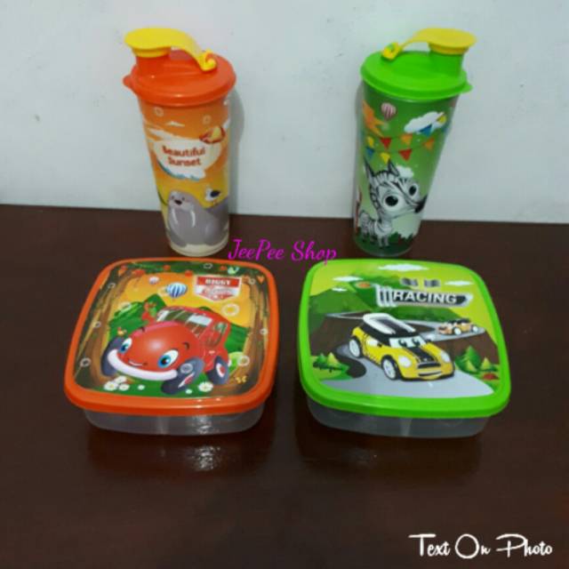 Set Tempat Makan + Tempat Minum Souvenir Ultah