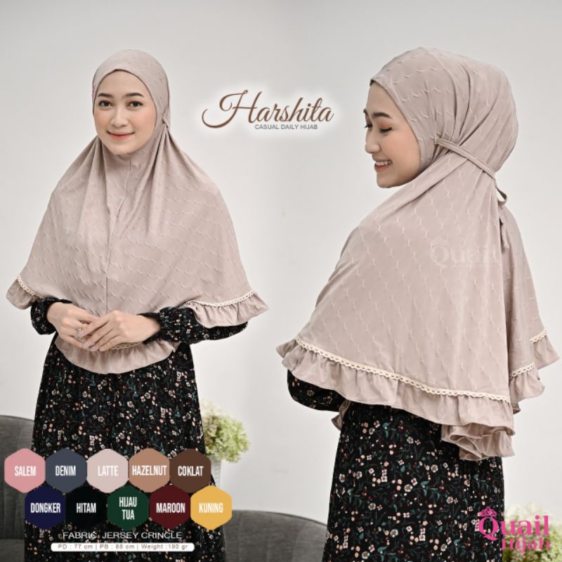 HARSHITA QUAIL HIJAB BERGO SYARI BERGO JUMBO BIG HIJAB