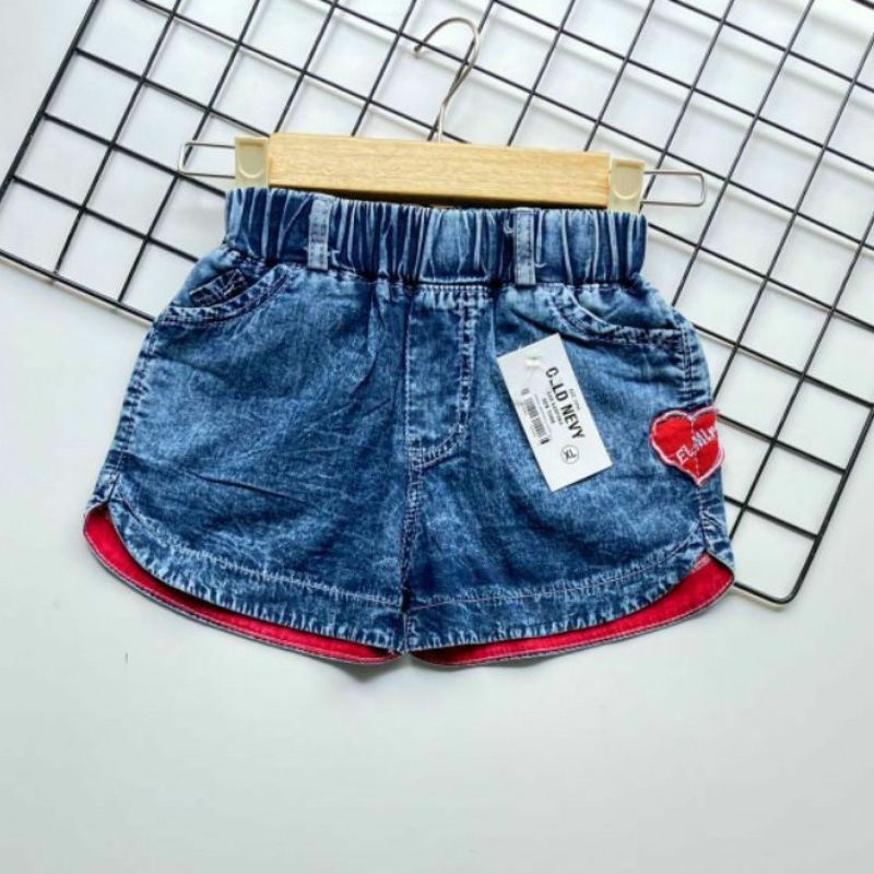 HOTPANTS LOVE STAR/HOTPANTS ANAK PEREMPUAN/HOTPANTS ANAK/HOTPANTS JEANS/HOTPANTS JEANS ANAK/CELANA P