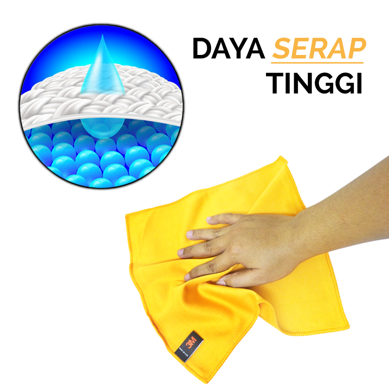 3M Auto Kain Lap Kaca Mobil COMBO 7 Pcs Microfiber Glass Cloth Cleaning Bebas Noda CMB07-3M-PN-37804