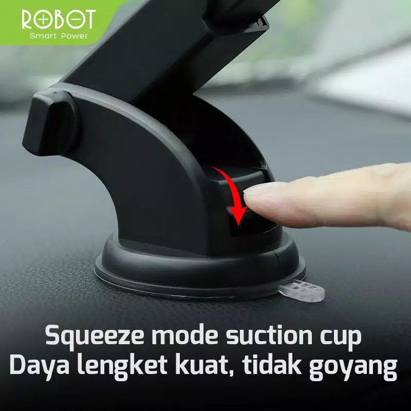 Universal Car Holder ROBOT RT-CH11S 360 Rotable For Smartphone