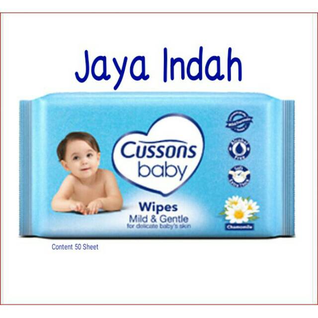 Cussons Baby Wipes 50 Sheets TISU BASAH BAYI tissue basah bayi cussons