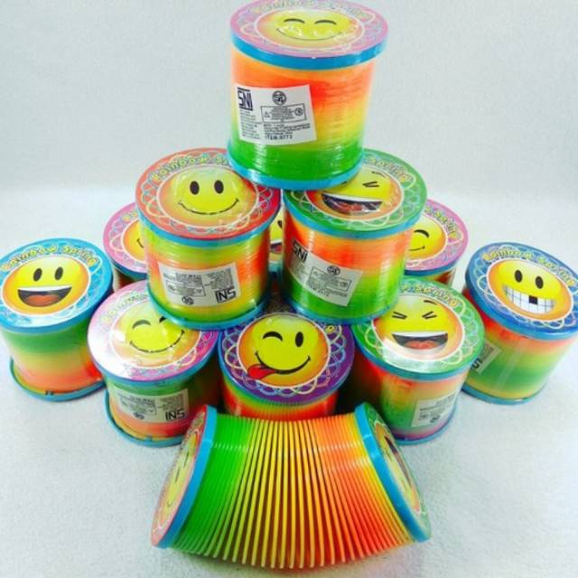 Mainan Rainbow Magic Spring Edukasi - Per Pegas Spiral Momo Slinky