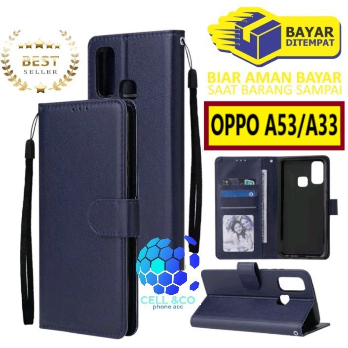 Flip cover OPPO A53 A33 2020 Flip case buka tutup kesing hp casing flip case leather wallet