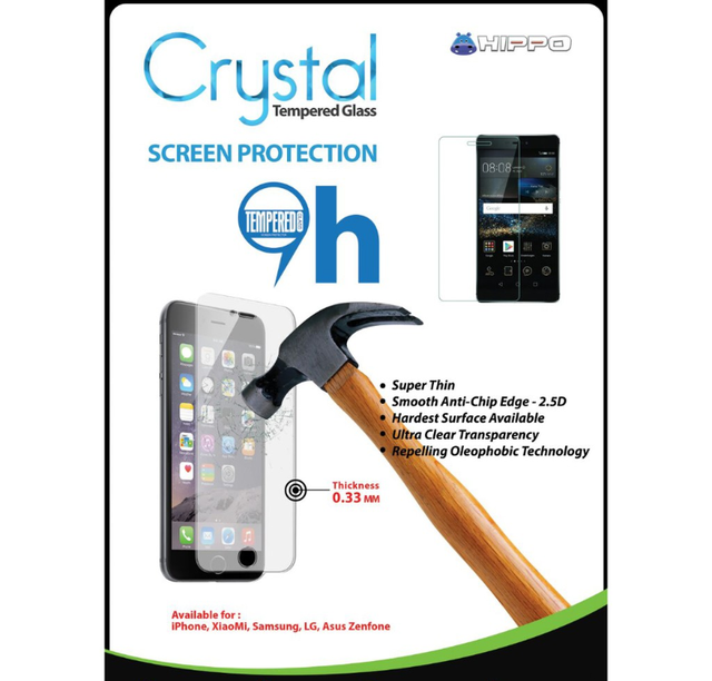 Hippo Crystal Samsung J7 Prime Tempered Glass Anti Gores Screen Guard TG