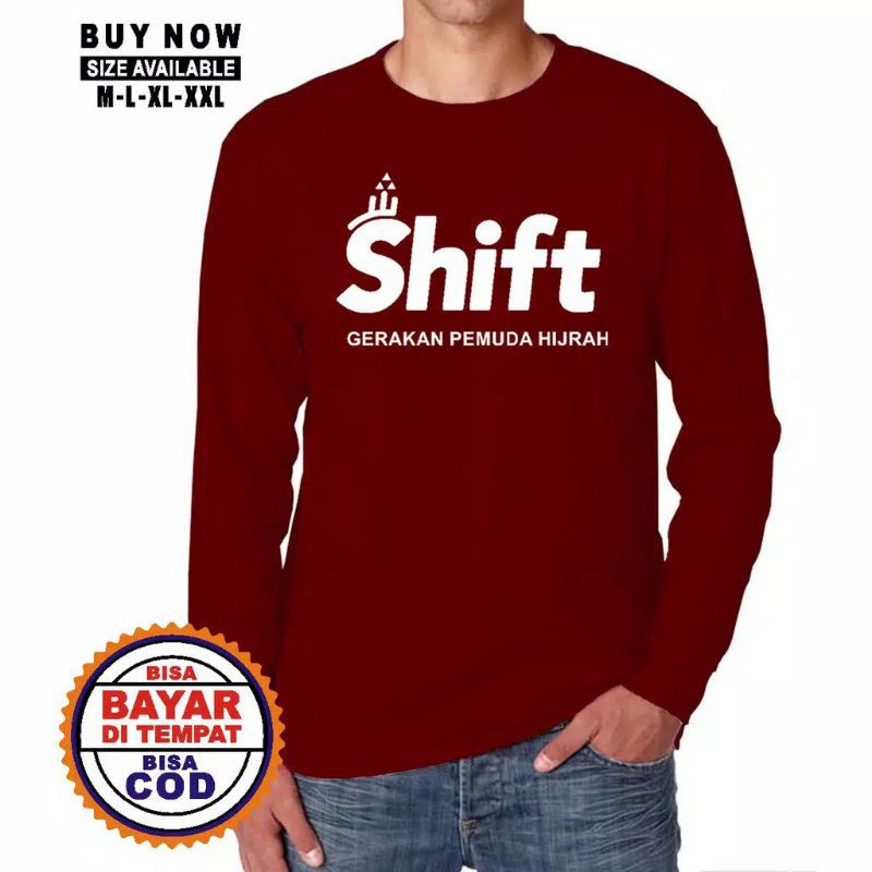 Kaos Dakwah Islami Lengan Panjang SHIFT size L/XL/XXL-2