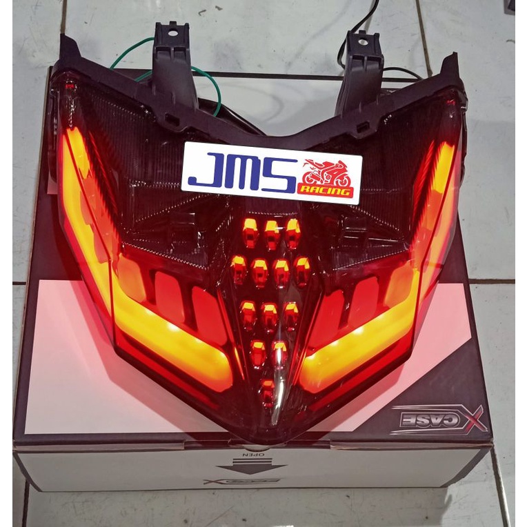 lampu stoplamp belakang vario125 dan vario150 led senja biru stop merah sen tetap kuning xcase pnp