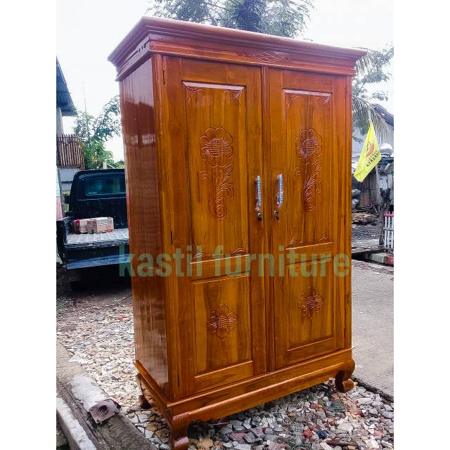  Lemari jati 2 pintu  Shopee Indonesia