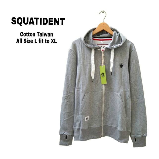 JAKET HOODIE SQUATIDENT /JAKET PRIA