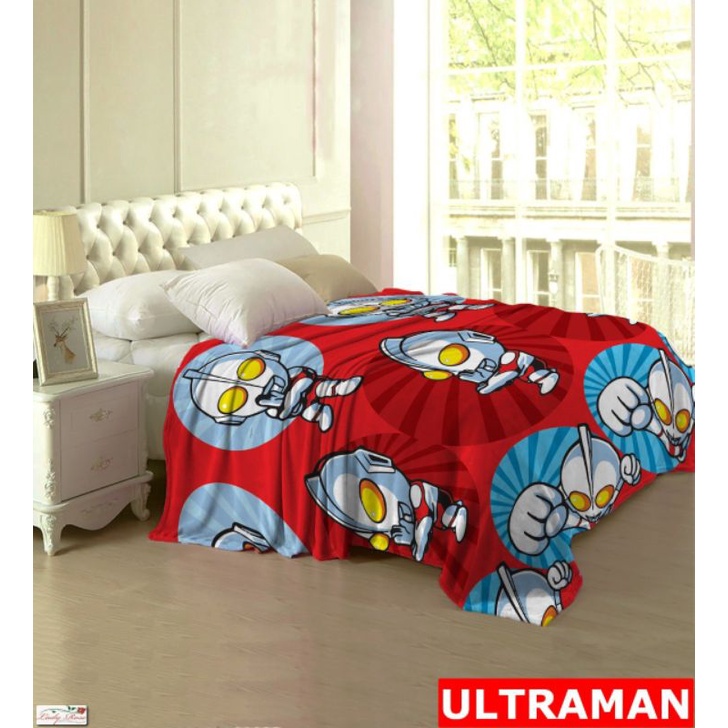 SELIMUT KARAKTER TERLARIS || SELIMUT ANAK || BLANKET LADY ROSE ULTRAMAN SIZE 160X200