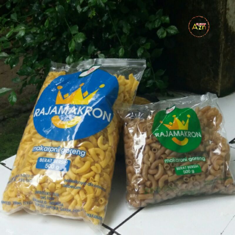 

Makroni mentah 500gr bantat dan mekar cap raja makron