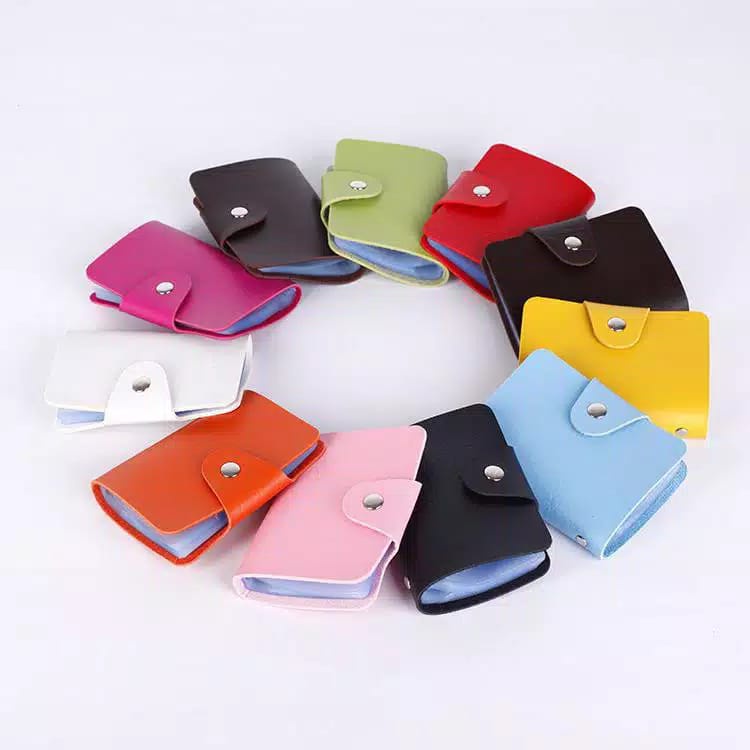 DOMPET KULIT KARTU 24 KARTU SLOT CARD HOLDER KULIT IMPORT