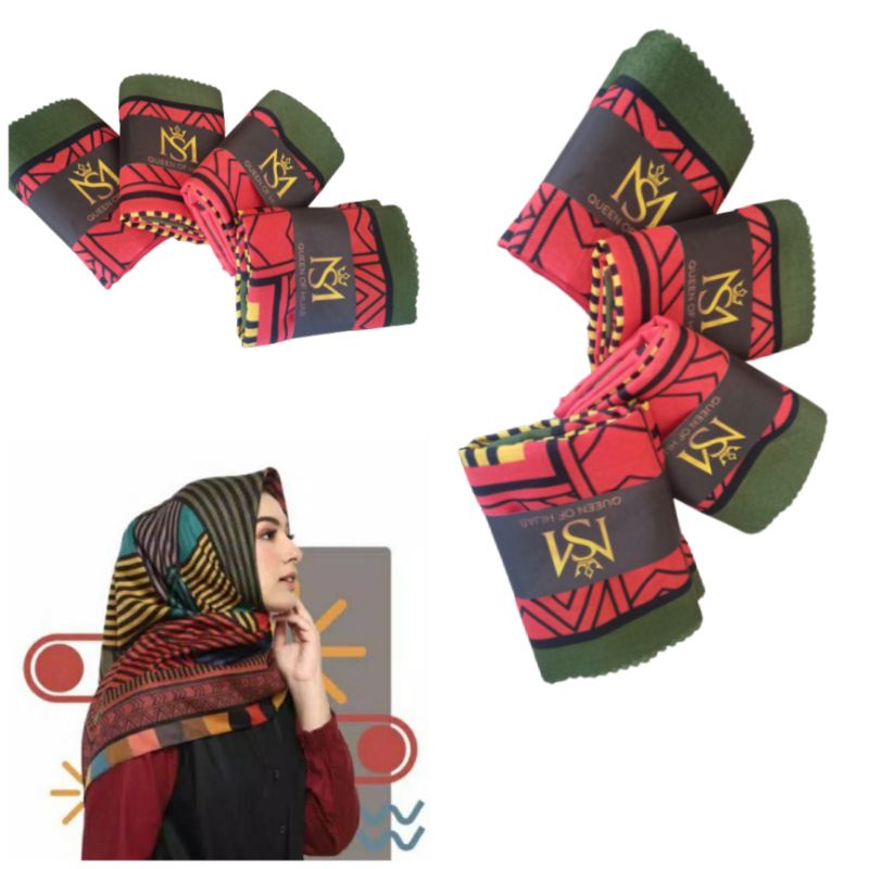 Hijab denay segi empat Lasercut MS Hijab /kerudung motif terbaru-MS 60