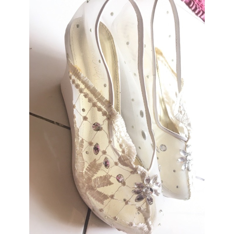wedding shoes ohcraft custom / preloved sepatu nikah/ preloved wedding shoes