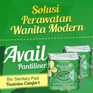 

Paket 3 Pak Avail Hijau Pantyliner / Pembalut Herbal Avail