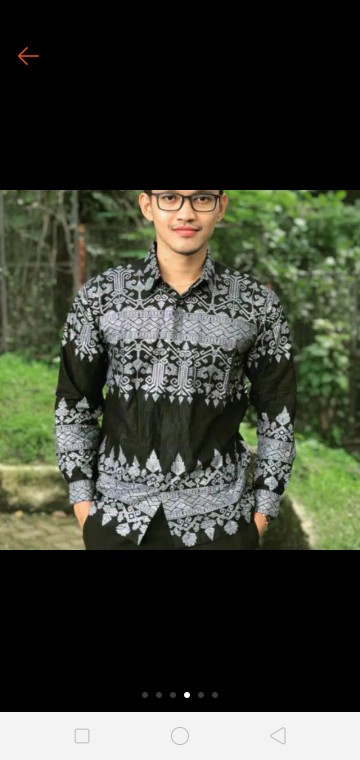 Kemeja Batik Anjani Silver