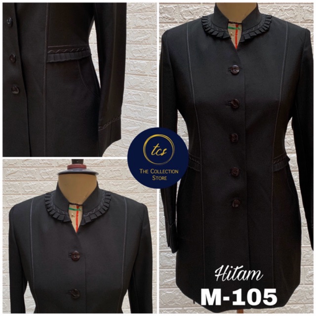 BLAZER BELLAGIO WANITA FORMAL POLOS, Seragam Guru, Blazer Guru, Jas Guru Hitam