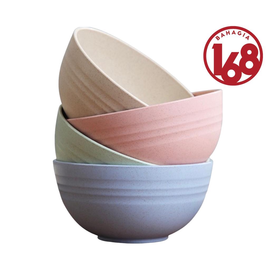 Mangkok Wheatstraw Bowl/ Mangkok Gandum Plastik