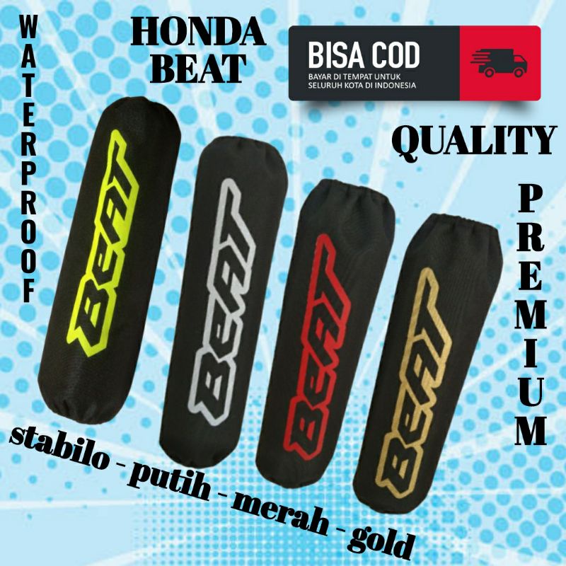 cover shock breker atau sarung sok motor belakang honda Beat Vario PCX ADV Scoopy bahan waterproof