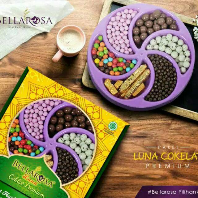 Bellarosa luna coklat-kuker-paket kue kering-lebaran-camilan-jajan-coklat enak-makanan ringan