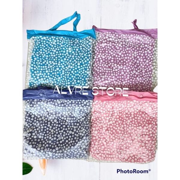 Jas Hujan Jaket Celana Gemini Polkadot 68203 Tiger Head - Mantel Mantol Hujan Pria Wanita Dewasa Polkadot Keren