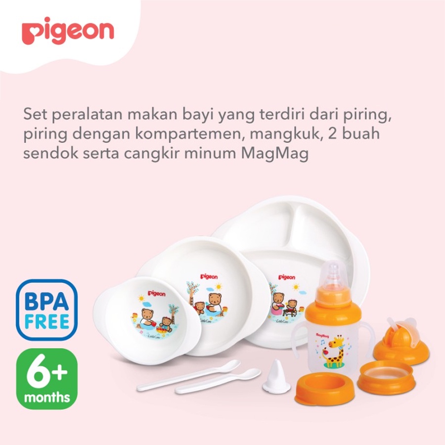 Pigeon Feeding Set with Training Cup System Perlengkapan Makan Bayi