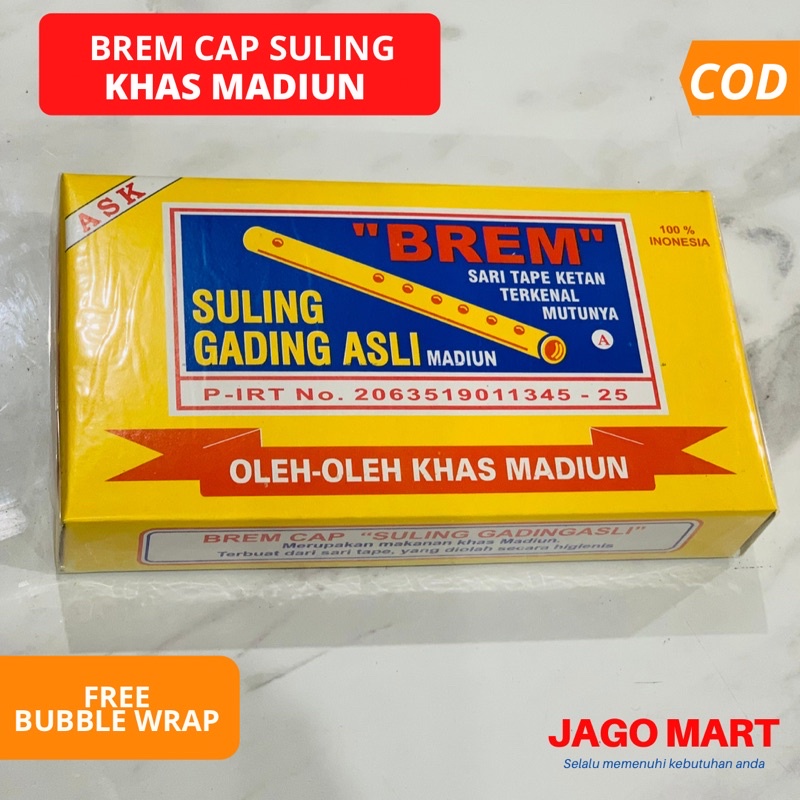 

BREM SULING GADING JUMBO KHAS MADIUN Brem Asli 100% Khas Madiun