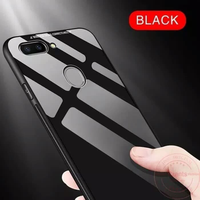 Black Case Cover Glass Ume Original Oppo F9 - HP